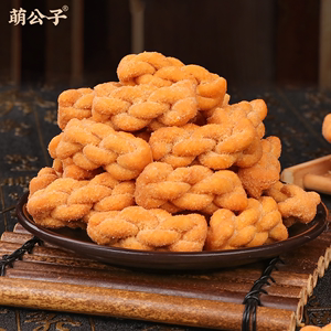 萌公子旗舰店•爆辣麻花128g*3袋
