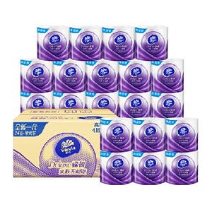 维达棉韧有芯卷纸4层125克24卷卷纸巾卫生纸家用
